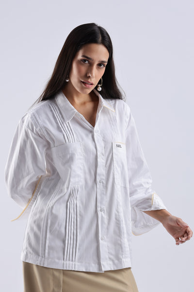 Tunks Pure Cotton Shirt 'White'