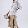 Tunks Pure Cotton Shirt 'White'