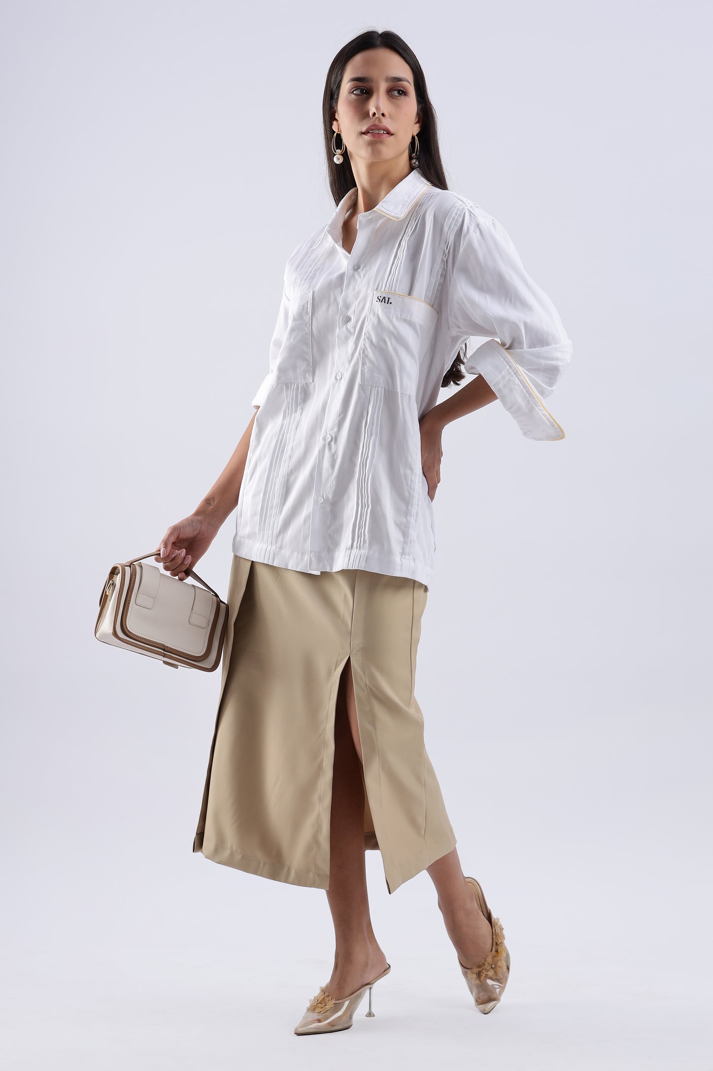 Tunks Pure Cotton Shirt 'White'