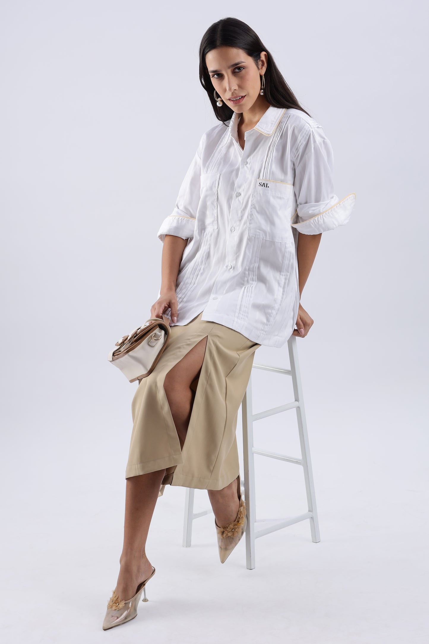 Tunks Pure Cotton Shirt 'White'