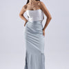 Satin Double Slit Skirt