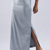 Satin Double Slit Skirt