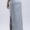 Satin Double Slit Skirt