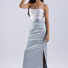 Satin Double Slit Skirt