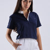 White Mandarin Polo T-Shirt