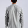 Flowy V Neck wind Shirt 'Light Grey'