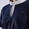 White Mandarin Polo T-Shirt