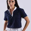 White Mandarin Polo T-Shirt