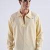 Flowy V Neck wind Shirt 'Yellow'