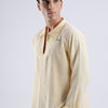 Flowy V Neck wind Shirt 'Yellow'
