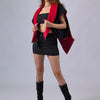 Infinity Circle Jacket - Circular Pattern 'Black-Red'