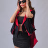 Infinity Circle Jacket - Circular Pattern 'Black-Red'