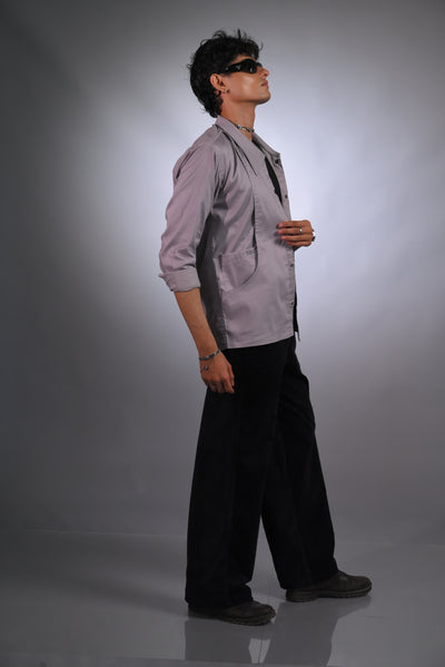 Cool Grey Panel Shirt