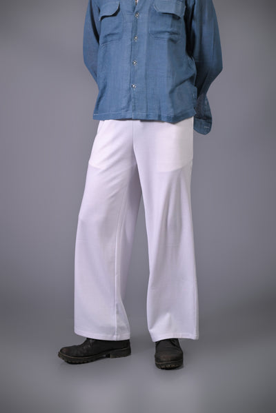 Lycra Joggers - 'White' ( Korean fit )