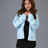 Light Blue Cotton Jacket - Inverted Box Pleat Jacket