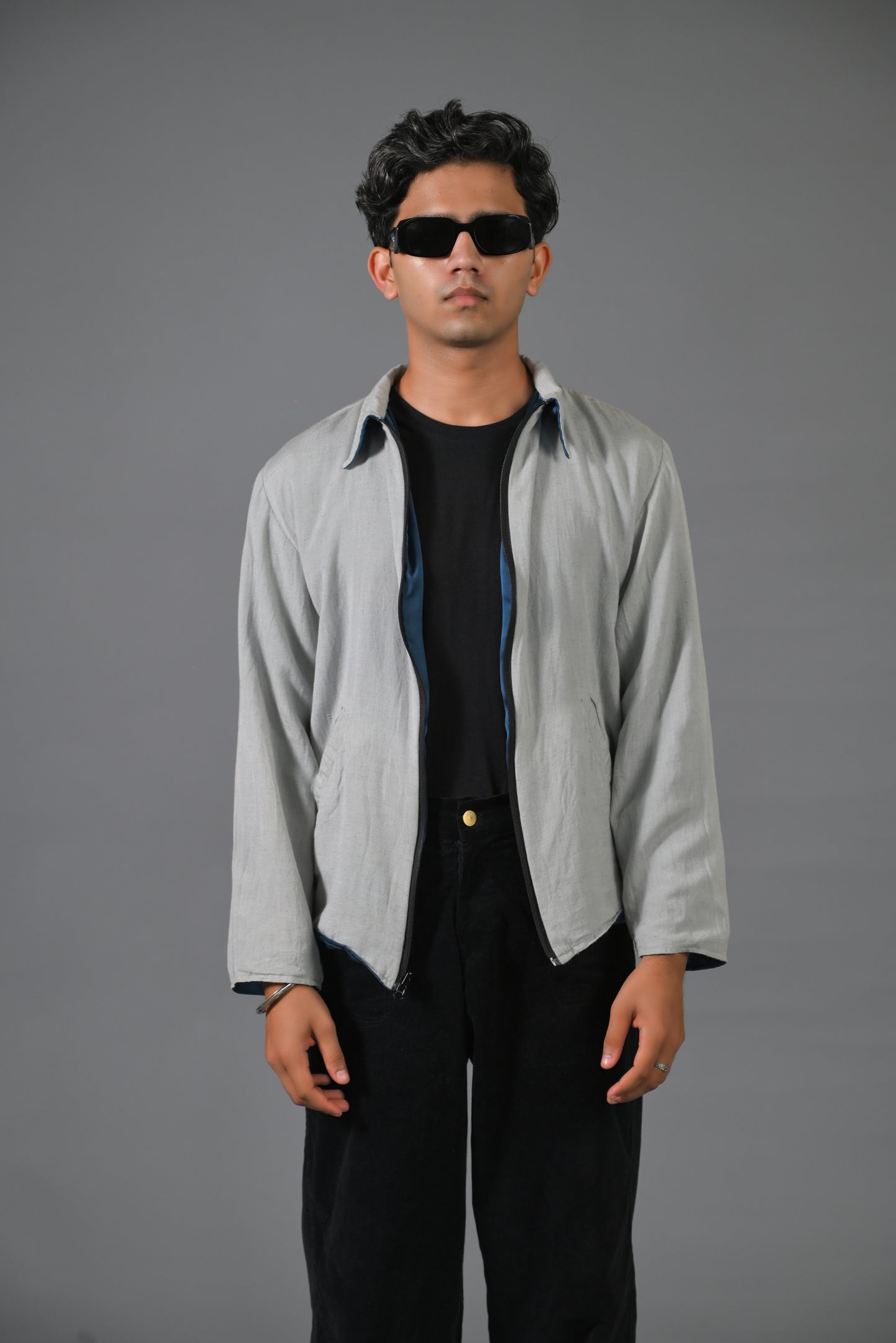 Reversible Satin Rayon Jacket