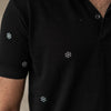 Button Snowflake Polo T-shirt